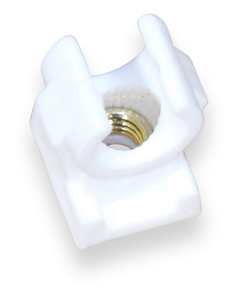 Tubing clip 10 mm plastic